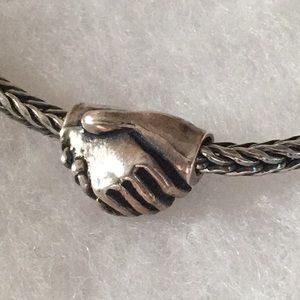 Authentic Trollbeads, Friendship bead, silver